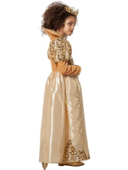 Costume da regina d oro di lusso. n1