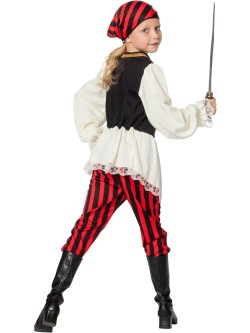 Costume da pirata per bambina con pantaloni. n2