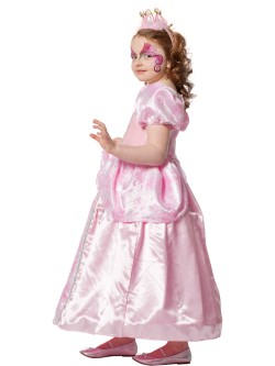 Costume da principessa in raso rosa. n1