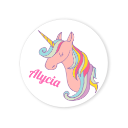 Dischi cupcake da personalizzare - Unicorno. n2