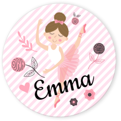 Dischi cupcake da personalizzare - Ballerina. n2