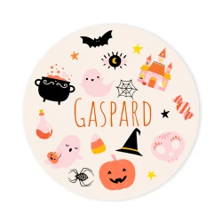 Dischi cupcake da personalizzare - Halloween Groovy. n2