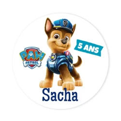 Dischi cupcake da personalizzare - Paw Patrol Chase. n2