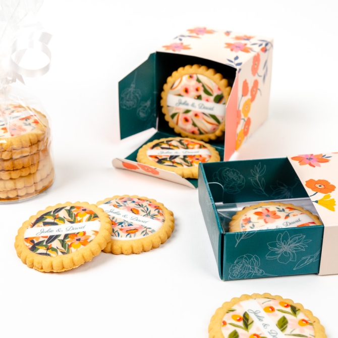 Biscotti personalizzati Collection Flore - 8 biscotti 