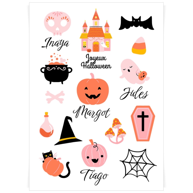 Tavoletta per tatuaggi da personalizzare - Halloween 