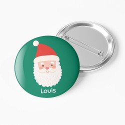 Badge da personalizzare - Babbo Natale. n1