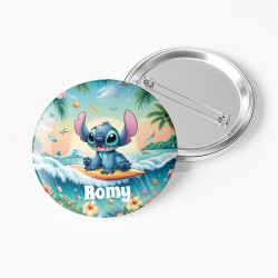 Badge da personalizzare - Stitch Hawaii. n1