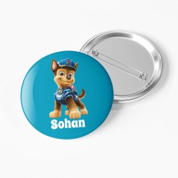 Badge da personalizzare - Paw Patrol Chase. n1